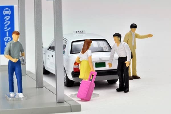 Diocolle 64 # Car Snap 04a: Taxi Stand Tomytec Auto a Escala Diecast - Imagen 5