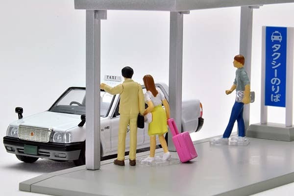 Diocolle 64 # Car Snap 04a: Taxi Stand Tomytec Auto a Escala Diecast - Imagen 7