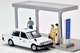 Diocolle 64 # Car Snap 04a: Taxi Stand Tomytec Auto a Escala Diecast miniatura 8