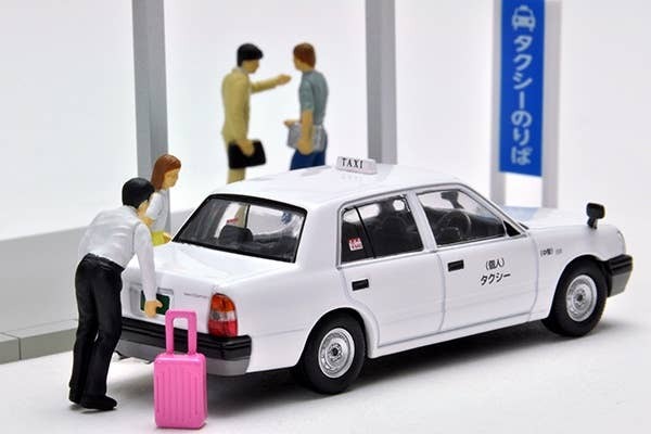 Diocolle 64 # Car Snap 04a: Taxi Stand Tomytec Auto a Escala Diecast - Imagen 9