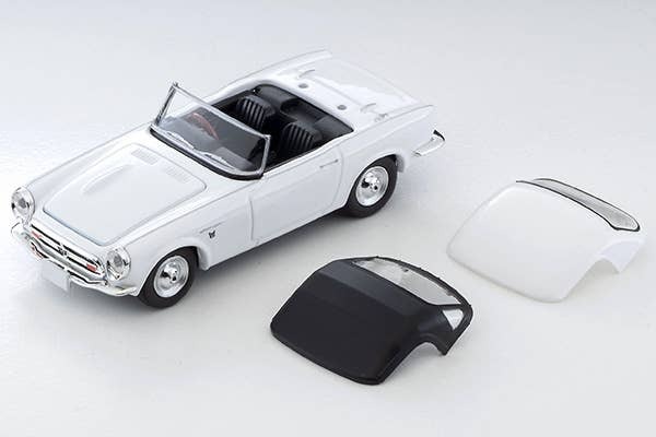 LV-200c Honda S800 Closed Top (White) Tomytec Auto a Escala Diecast - Imagen 11