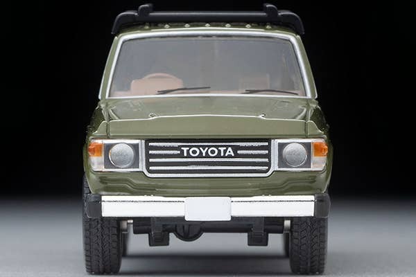 LV-N279e Toyota Land Cruiser 60 (Olive) Canoe With Figure Tomytec Auto a Escala Diecast - Imagen 7