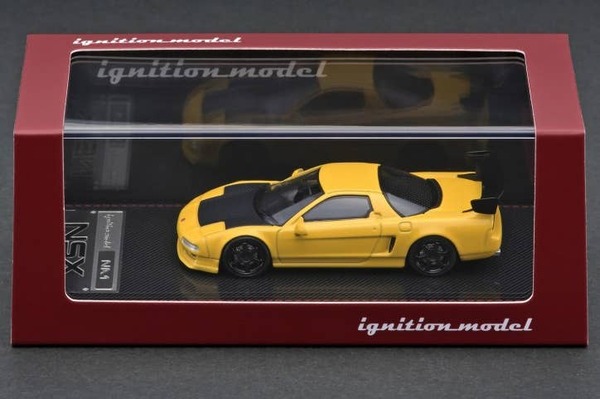 Honda NSX (NA1) Yellow Ignition Models Auto a Escala Diecast - Imagen 3