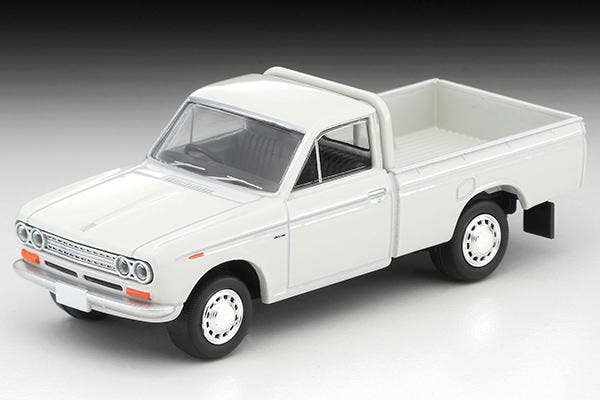 LV-195c Datsun Truck 1300 Deluxe (White) with Figure Tomytec Auto a Escala Diecast - Imagen 4