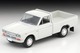 LV-195c Datsun Truck 1300 Deluxe (White) with Figure Tomytec Auto a Escala Diecast miniatura 4