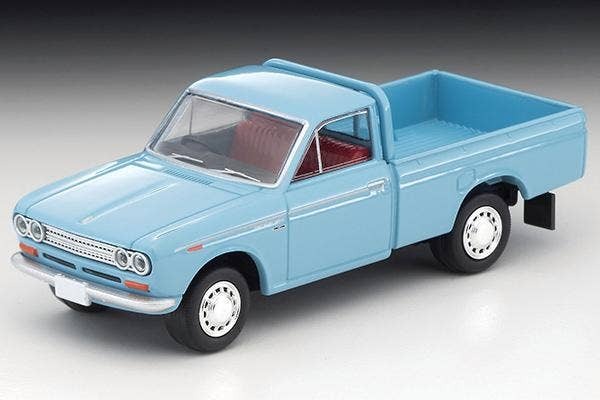 LV-195b Datsun Truck 1500 Deluxe (Light Blue) with Figure Tomytec Auto a Escala Diecast - Imagen 4