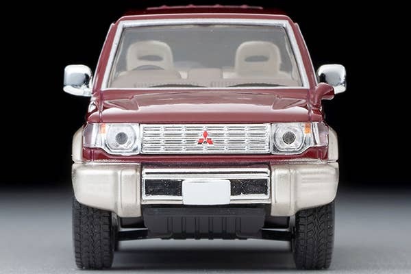 LV-N206b Mitsubishi Pajero Mid Roof Wide VR (Red/Beige) 1996 Tomytec Auto a Escala Diecast - Imagen 6