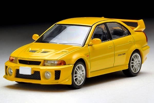 LV-N187A Lancer GSR Evolution V (Yellow) Tomytec Auto a Escala Diecast - Imagen 7