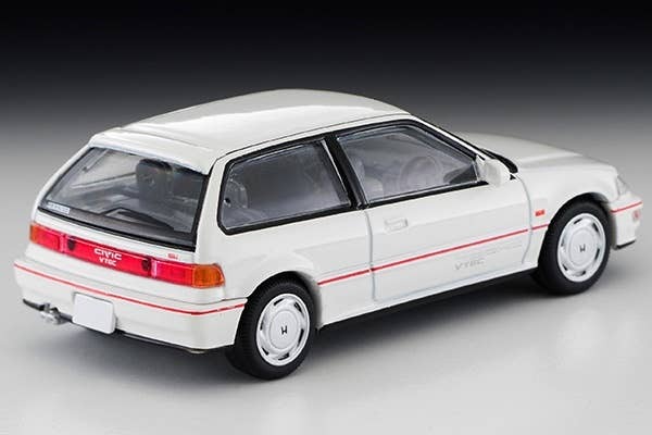 LV-N182B Honda Civic SiR-II (White) Tomytec Auto a Escala Diecast - Imagen 3