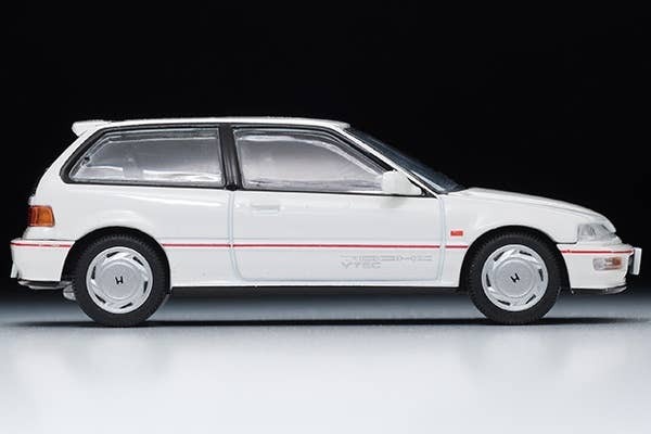 LV-N182B Honda Civic SiR-II (White) Tomytec Auto a Escala Diecast - Imagen 4