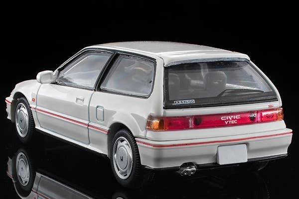 LV-N182B Honda Civic SiR-II (White) Tomytec Auto a Escala Diecast - Imagen 5