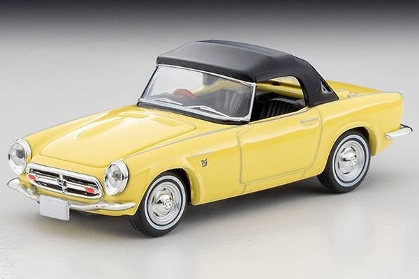 LV-200b Honda S800 Closed Top (Yellow) Tomytec Auto a Escala Diecast - Imagen 2