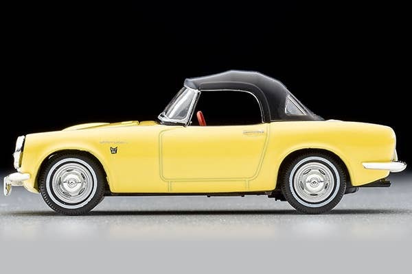 LV-200b Honda S800 Closed Top (Yellow) Tomytec Auto a Escala Diecast - Imagen 4