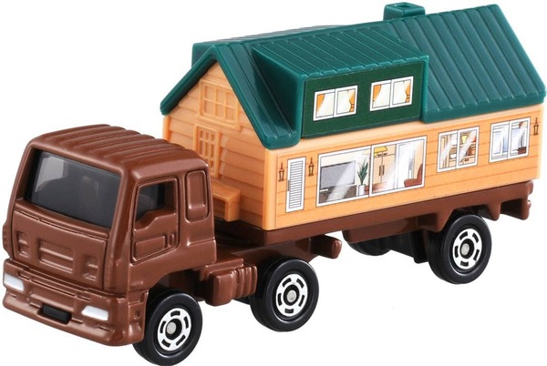 089 Isuzu Giga Trailer House Takara Tomy Auto a Escala Diecast - Imagen 2