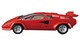 RS Lamborghini Countach LP500S Takara Tomy Auto a Escala Diecast miniatura 3