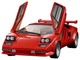 RS Lamborghini Countach LP500S Takara Tomy Auto a Escala Diecast miniatura 4