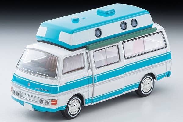 LV-N312a Nissan Caravan Camper (White/Light Blue) 73 Year Tomytec Auto a Escala Diecast - Imagen 2