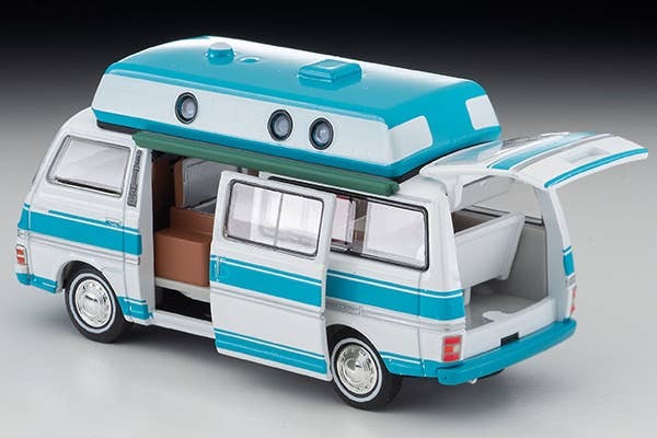 LV-N312a Nissan Caravan Camper (White/Light Blue) 73 Year Tomytec Auto a Escala Diecast - Imagen 10