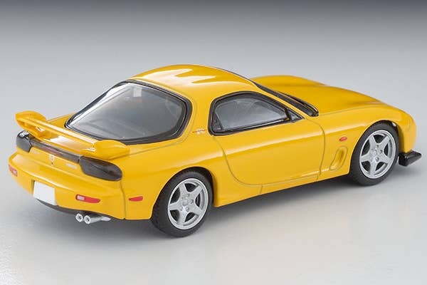 LV-N267d Mazda RX-7 Type R Bathurst R (Yellow) 2001 Model Tomytec Auto a Escala Diecast - Imagen 3