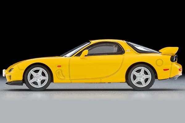 LV-N267d Mazda RX-7 Type R Bathurst R (Yellow) 2001 Model Tomytec Auto a Escala Diecast - Imagen 4