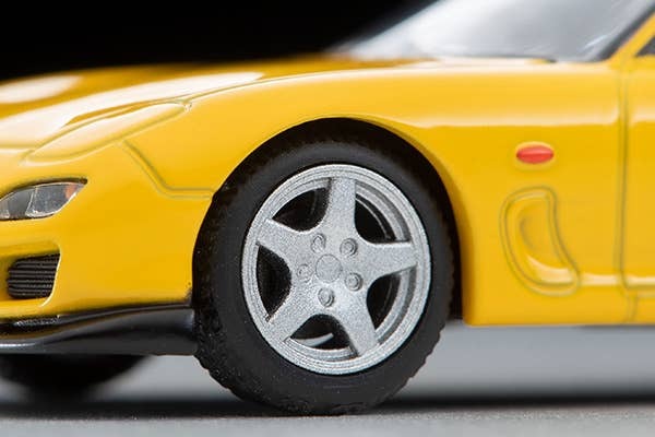 LV-N267d Mazda RX-7 Type R Bathurst R (Yellow) 2001 Model Tomytec Auto a Escala Diecast - Imagen 8