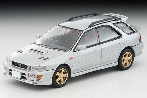 LV-N281c Subaru Impreza Pure Sports Wagon WRX STi Ver.V (Silver) 1998 model Tomytec Auto a Escala Diecast - Imagen 2