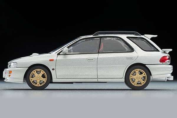 LV-N281c Subaru Impreza Pure Sports Wagon WRX STi Ver.V (Silver) 1998 model Tomytec Auto a Escala Diecast - Imagen 4