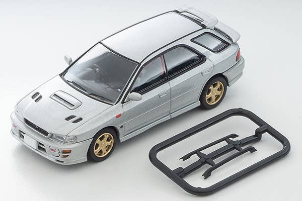 LV-N281c Subaru Impreza Pure Sports Wagon WRX STi Ver.V (Silver) 1998 model Tomytec Auto a Escala Diecast - Imagen 10