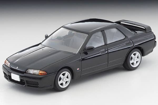 LV-N194c Nissan Skyline 4-door Sports Sedan GTS-t Type M (Black) Option Equipped Car 1992 Model Tomytec Auto a Escala Diecast - Imagen 2