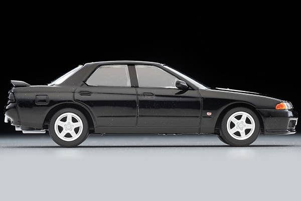 LV-N194c Nissan Skyline 4-door Sports Sedan GTS-t Type M (Black) Option Equipped Car 1992 Model Tomytec Auto a Escala Diecast - Imagen 5