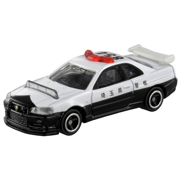 001 Nissan Skyline GT-R (BNR34) Patrol Car Takara Tomy Auto a Escala Diecast - Imagen 2