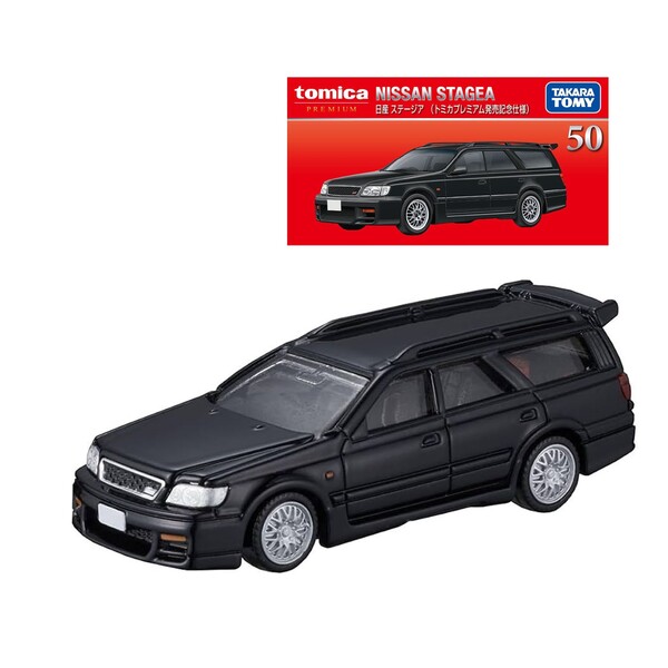 50 Nissan Stagea (Tomica Premium Release Commemorative Edition) Takara Tomy Auto a Escala Diecast