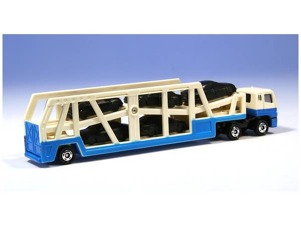 131 Mitsubishi Fuso Super Great Transporter Takara Tomy Auto a Escala Diecast - Imagen 3