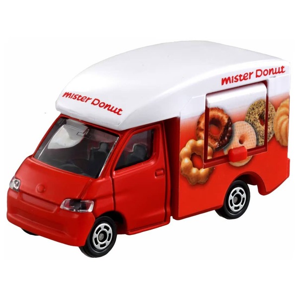 040 Mister Donut Mobile Sales Vehicle Box Takara Tomy Auto a Escala Diecast - Imagen 2