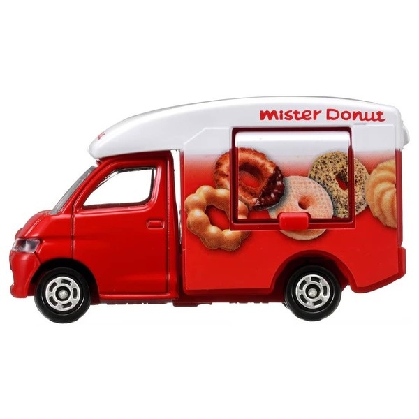 040 Mister Donut Mobile Sales Vehicle Box Takara Tomy Auto a Escala Diecast - Imagen 4