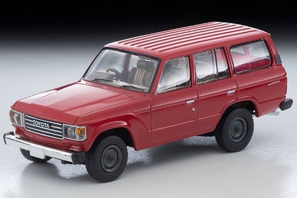 LV-N279B Toyota Land Cruiser 60 Standard Upgrade Van (Red) Tomytec Auto a Escala Diecast - Imagen 2