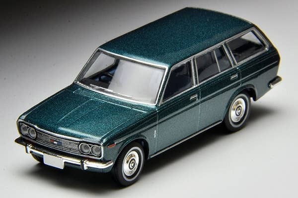 LV-81C Datsun Bluebird Van (Blue) Tomytec Auto a Escala Diecast - Imagen 2