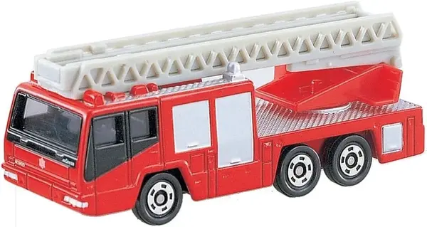 108 Hino Aerial Ladder Fire Truck Takara Tomy Auto a Escala Diecast - Imagen 3