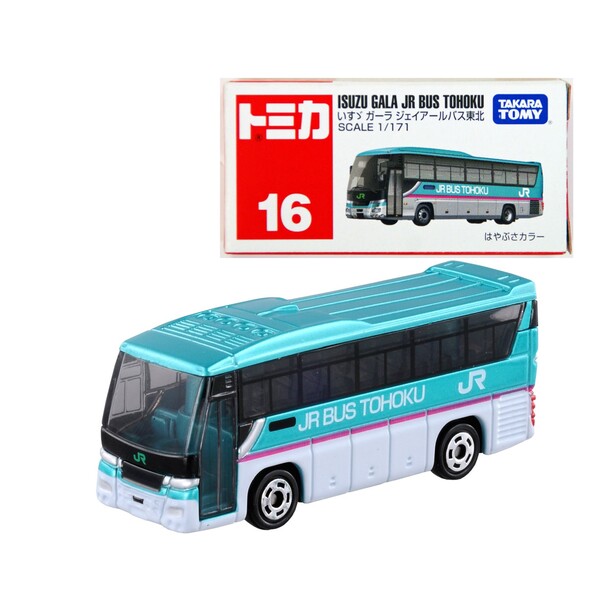 016 Isuzu Gala JR Bus Tohoku Takara Tomy Auto a Escala Diecast