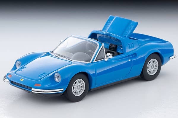 LV Dino 246 GTS (Blue) Tomytec Auto a Escala Diecast - Imagen 8