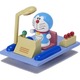 R04 Doraemon x Time Machine Takara Tomy Auto a Escala Diecast miniatura 3
