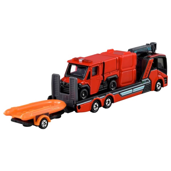 No.132 Morita Small Off-Road Fire Engine Red Ladybug & Transport Vehicle Takara Tomy Auto a Escala Diecast - Imagen 3