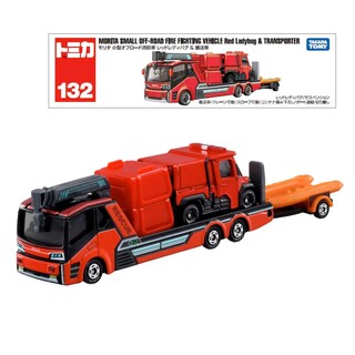 No.132 Morita Small Off-Road Fire Engine Red Ladybug & Transport Vehicle