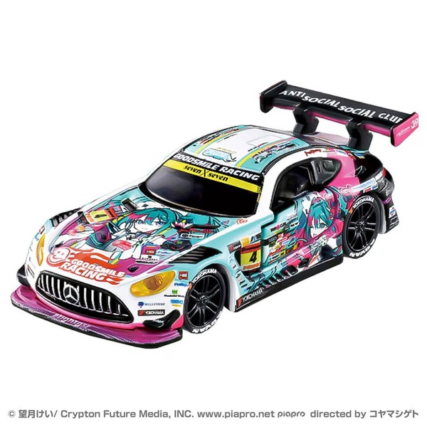 Good Smile Hatsune Miku AMG 2025 Ver. Takara Tomy Auto a Escala Diecast - Imagen 2