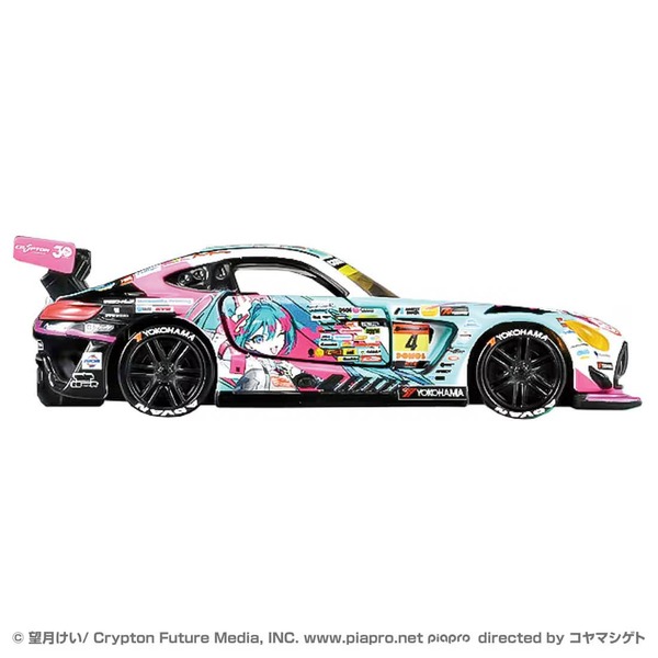 Good Smile Hatsune Miku AMG 2025 Ver. Takara Tomy Auto a Escala Diecast - Imagen 5