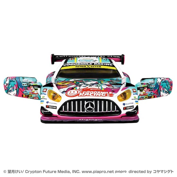 Good Smile Hatsune Miku AMG 2025 Ver. Takara Tomy Auto a Escala Diecast - Imagen 6