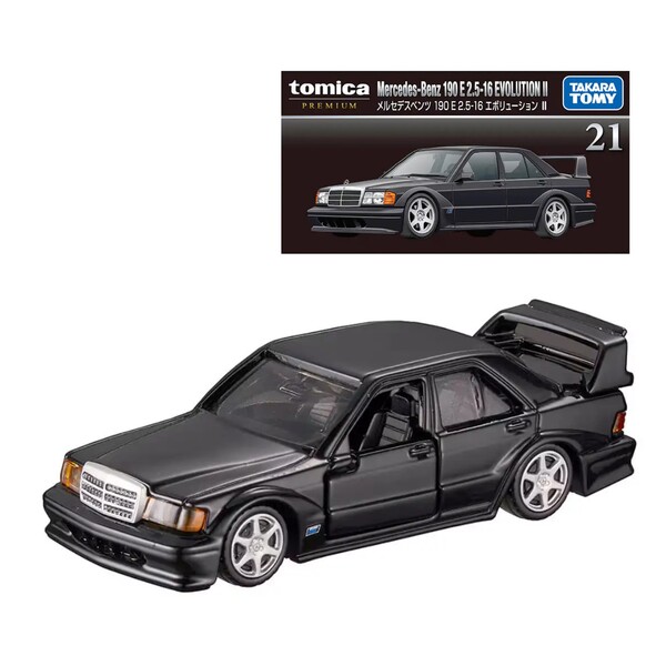 21 Mercedes-Benz 190 E 2.5-16 Evolution II Takara Tomy Auto a Escala Diecast