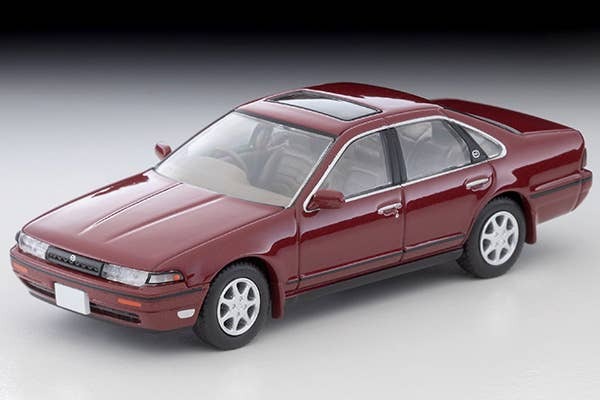 LV-N319d Nissan Cefiro Town Ride N (Wine Red) 1991 Tomytec Auto a Escala Diecast