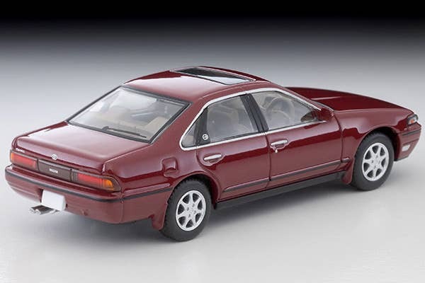 LV-N319d Nissan Cefiro Town Ride N (Wine Red) 1991 Tomytec Auto a Escala Diecast - Imagen 2