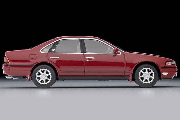 LV-N319d Nissan Cefiro Town Ride N (Wine Red) 1991 Tomytec Auto a Escala Diecast - Imagen 4